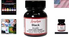 Brilliant 1oz Waterproof Black Acrylic Leather Paint With Applicators Included