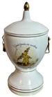 Antique Holly Hobbie Porcelain Urn Lidded Jar Mcm Victorian Home Decor