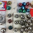 Vintage Jingle Bell Lot 180  Mixed Size Gold Silver Multi-color Crafts