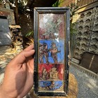 Collectible Vintage Rare Hindu Lord Shri Hanuman Part Of Ramayana Print Framed
