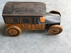 Vintage  J Chein Wind Up Tin Taxi Car Toy Yellow Taxi Cab Car-main 7570