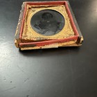 Antique Vtg 1860 s Daguerreotype Lady  woman Photograph 1 6 Plate Photo Dag