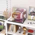 Football Display Case With Mirror Back And Base  Acrylic Display Case For Full S