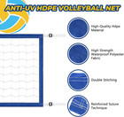 Pool Volleyball Net Replacement  Heavy Duty Pe Net With Adjustable Length 15-30