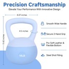 Leikefitness Soft Kettlebells  Steel Shot Filled Weights For Women And Men  18lb