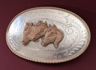 Vtg Old West Sterling Silver Irvine Jachens 1969 Sjcha President   s Belt Buckle