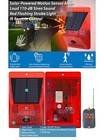 Outdoor Solar-powered Motion Sensor Alarm With Ir Remote