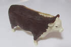 Vintage Hartland Plastic Hereford Bull Brown   White Farm Animal