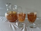 Pitcher Of Lemon Iced Tea   Glasses Realistic Fake Faux Food  Movie Props Diner