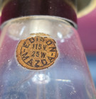 Edison Antique Mazda Light Bulb Vintage  Pointed Tip Tipped 25 Watt Paper Label
