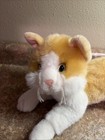 Dandee Plush Orange And White Cat Stuffed Animal Platinum Plus W  Tag