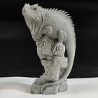 Natural Quartz Crystal Cluster Mineral Raw Stone  Hand Carved  Lizard
