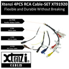 Xtenzi 4pcs Set Xt91920 Av Rca Harness Cord For Pioneer Dmhw2700nex Dmhw2770nex