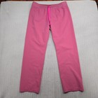 Figs Scrub Pants Bottoms Womens Large High Waist Livingston Pink Straight Leg
