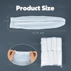 Auear  100 Pack Disposable Arm Sleeves Covers Plastic Over 100 Pack  White 