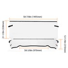 For Polaris Ranger 500 4x4 Ranger Crew 700  Xp 700 Front Windshield Clear