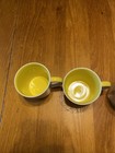 Crate And Barrel Cups Mugs 16 Oz Set Of 4 2 Striped 2 Polka Dots