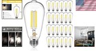 Eco-friendly 24-pack Edison Bulbs  800lm Dimmable Led  Antique Glass Style