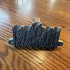 Early Vintage N r a Brand  Lead Toy Soldier Mold Stamp 5 Figures Wood Handle