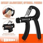 2 Pcs Hand Grip Strengthener Exerciser Workout Squeezer  Black 