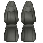 2pcs Driver Passenger Seat Covers For Savana Express 1500 2500 2003 2014 Gray