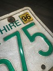 1996 New Hampshire License Plate  aiz-675 Old Man Of The Mountain    