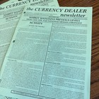 Complete 2001 The Currency Dealer Newsletter Greensheet Monthly Report 12 Issues