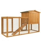 Ogrmar Chicken Coop Large Wooden Outdoor Bunny Rabbit Hutch Hen Cage With