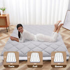 Full Size 4 Inch Japanese Floor Futon Mattress Roll Up Sleeping Mat Tatami Pad