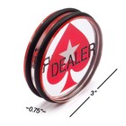 3  Acrylic Dealer Button  Casino Grade Poker Button For Gambling Card Games     