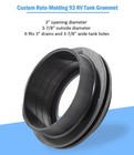 3 Inch Rv Tank Grommet For Black Water Tank  3 In Id  3-7 8 Od 
