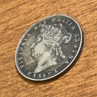1881h Canada Queen Victoria Silver 50 Cents Half Dollar Vf Details Obv Graffiti