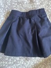 French Toast Girls Uniform Skirt Navy Pleated Pull-on Elastic Waist Size 5