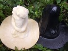 Mermaid Latex Mold With Plastic Backup 7 h  X 5  W Plaster Concrete Mould