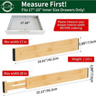 4-pack Expandable Drawer Dividers With Labels Drawer Organizer For Kitchen