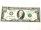 1974ten Dollar Federal Reserve Note Complete Bleed Through Error  10 00