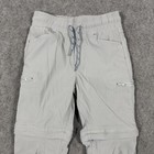 Eddie Bauer Convertible Cargo Pants Boy s Size Xs 5 6   actual W22xl19 25  Grey