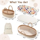 Baby Changing Basket  Boho Moses Baskets For Newborn  Baby Basket For Baby Dr   