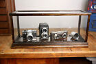 Antique Store Counter Display Case Glass Wood Apothecary Cabinet Vintage Box