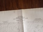 Original Antique Map Territory Nautical Chart Davis Strait Disko Island Canada