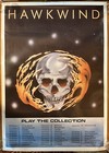Vintage Hawkwind  play The Collection  1986 Tour Poster No Pins No Tape 35 X 25