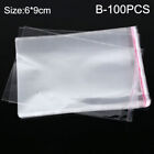 100-1000 Clear Poly Bags Opp Cellophane Plastic Cello Bag Self Adhesive Any Size