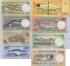 Bhutan Set 8 Unc 1 5 10 20 50 100 500 1000 N 2013-2021 P 27 28 29 30 31 32 33 34