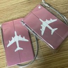  7  Metal Luggage Tag Airplane Travel Tags Suitcase Label Aluminum Set Of 7 Tags