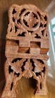Vintage Carved Folding Wood Book Stand