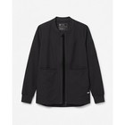 Figs Scrub Jacket Women Medium Black Excellent Zip Up Technical Bomber Jacket