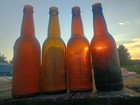 Lot Of 4 Different Huebner Toledo Ohio Beer Bottles