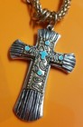 Christian Catholic Cross   Gold   Silver Plated 