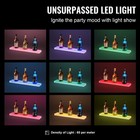 Uimoso Wall Mounted Led Lighted Liquor Bottle Display Home Bar Shelf  24  1-step