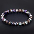 High-quality Boulder Opal Bead Bracelet 6 8mm 17 5cm